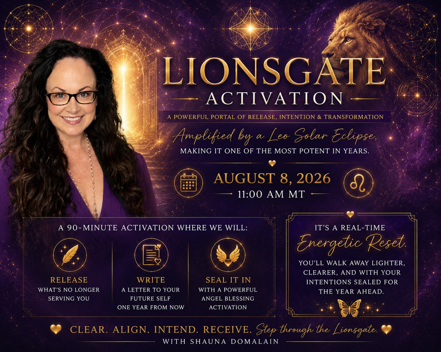 Lion’s Gate Activation: Release, Write, Receive